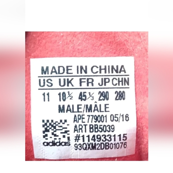 Adidas Tubular Invader Strap Shoes Men's Size 11 Sneakers Red  BB5039 - Picture 10 of 10